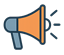 Ikona Marketing przedstawia megafon